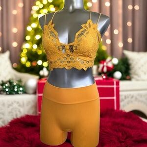 🆕 Free People Gold Intimates Bra